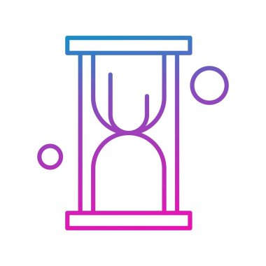 Vektör kum saati Ico, Vektör İllüstrasyonu