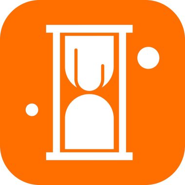 Vektör kum saati Ico, vektör illüstrasyonu