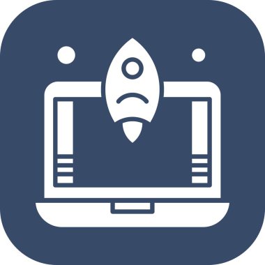 dizüstü bilgisayar simgesi, vektör illüstrasyonu