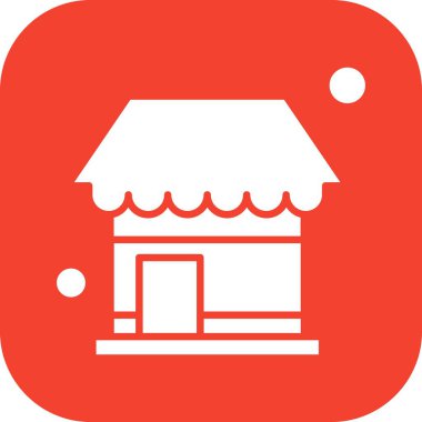 Vektör dükkanı Ico, vektör illüstrasyonu