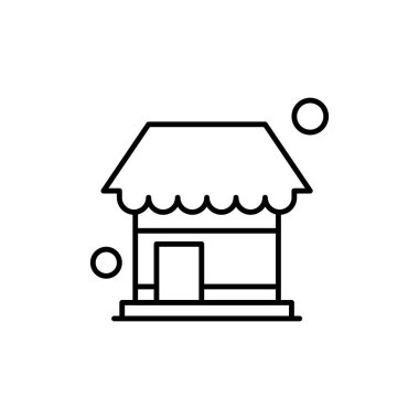 Vektör dükkanı Ico, vektör illüstrasyonu