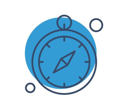  Vektör kronometre Ico, vektör illüstrasyonu