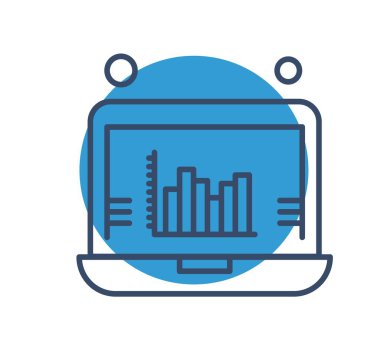 Vektör Analitik Web Simgesi, Vektör İllüstrasyonu