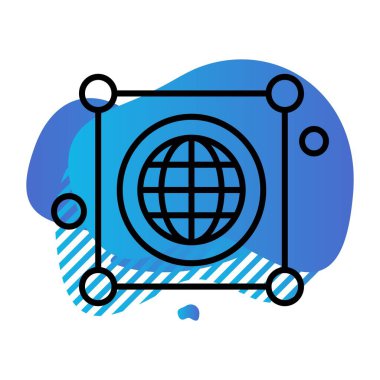 Vektör haritası Ico, vektör illüstrasyonu