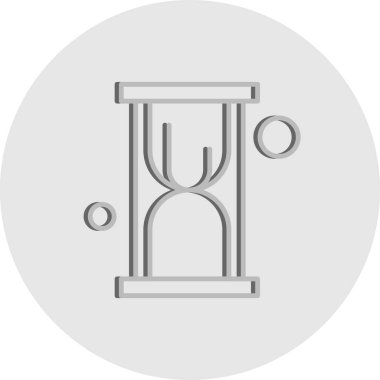 Vektör kum saati Ico, vektör illüstrasyonu