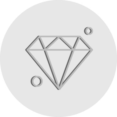 Elmas simgesi vektör illüstrasyonu