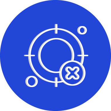  hedef simge, vektör illüstrasyonu