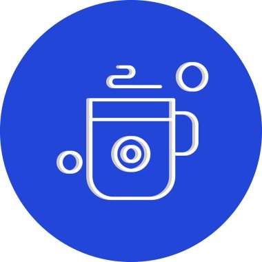 Vektör Kahve İco, vektör illüstrasyon