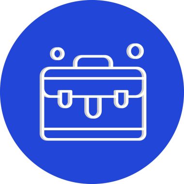  evrak çantası simgesi, vektör illüstrasyonu 