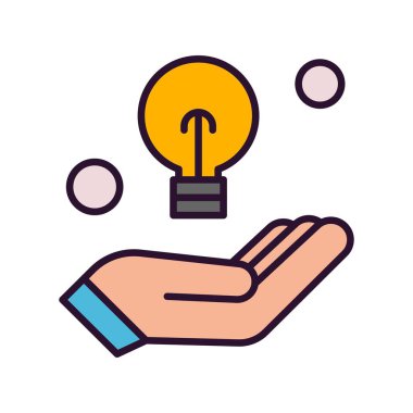 Vektör hava balonu Ico, vektör illüstrasyonu