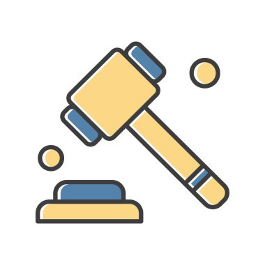  Vektör Yargıç Ico, vektör illüstrasyonu