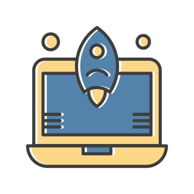  dizüstü bilgisayar simgesi, vektör illüstrasyonu