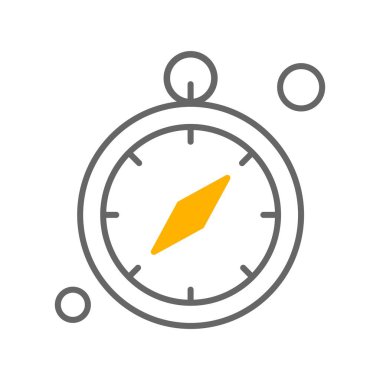  Vektör kronometre Ico, vektör illüstrasyonu