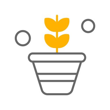 Vektör Çiçek Simgesi, vektör illüstrasyonu