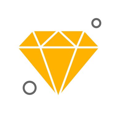 Elmas simgesi vektör illüstrasyonu