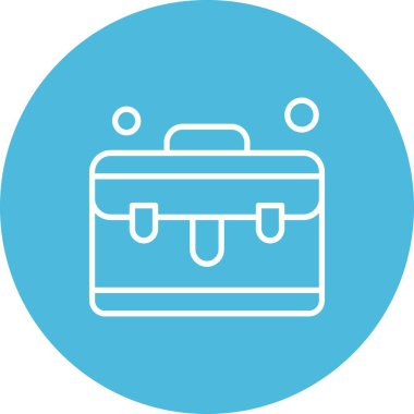  evrak çantası simgesi, vektör illüstrasyonu 