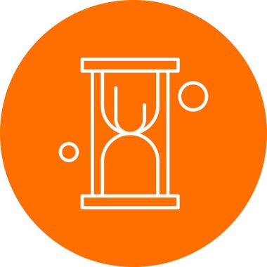 Vektör kum saati Ico, vektör illüstrasyonu