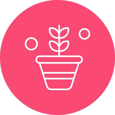 Vektör Çiçek Simgesi, vektör illüstrasyonu