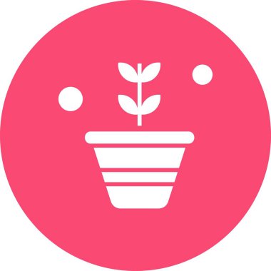 Vektör Çiçek Simgesi, vektör illüstrasyonu