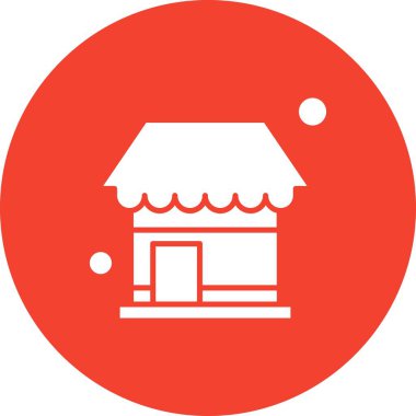 Vektör dükkanı Ico, vektör illüstrasyonu