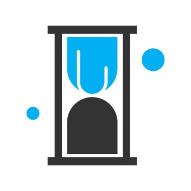 Vektör kum saati Ico, vektör illüstrasyonu