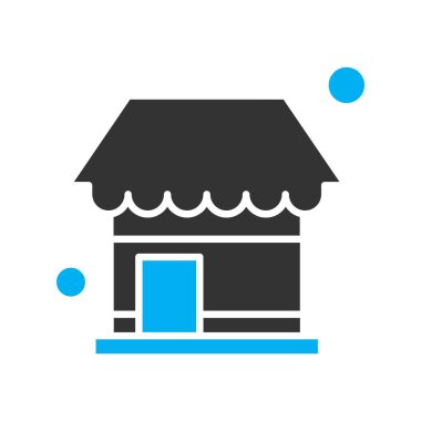 Vektör dükkanı Ico, vektör illüstrasyonu