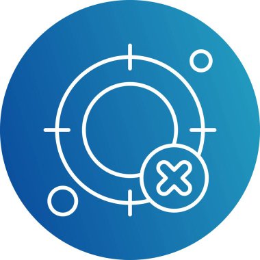  hedef simge, vektör illüstrasyonu