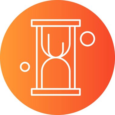 Vektör kum saati Ico, vektör illüstrasyonu