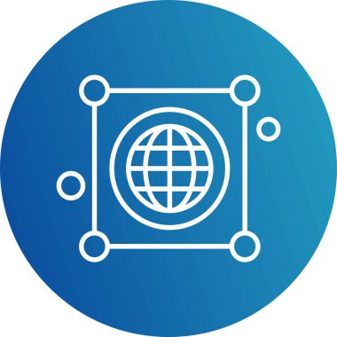 Vektör haritası Ico, vektör illüstrasyonu