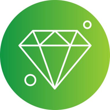 Elmas simgesi vektör illüstrasyonu