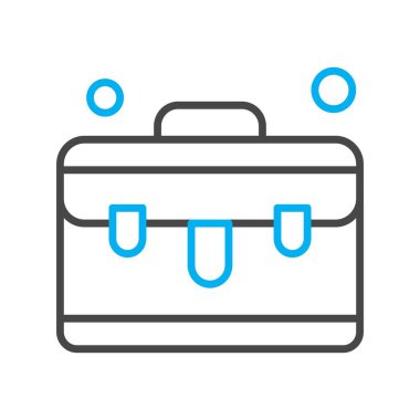  evrak çantası simgesi, vektör illüstrasyonu 