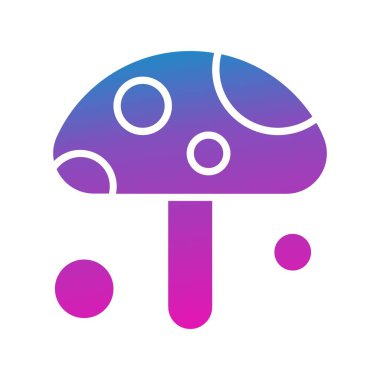  Vektör mantar Ico, vektör illüstrasyonu