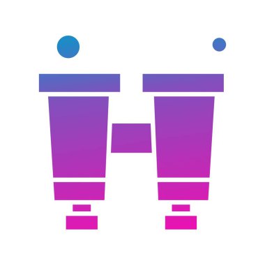 Vektör Binoküler Simgesi, vektör illüstrasyonu