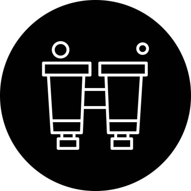 Vektör Binoküler Simgesi, vektör illüstrasyonu