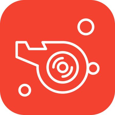 Vektör düdüğü Simgesi, vektör illüstrasyonu