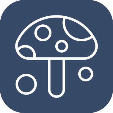  Vektör mantar Ico, vektör illüstrasyonu