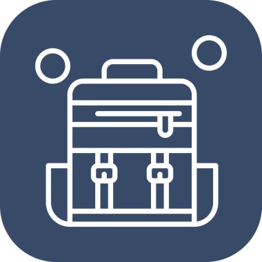  Vektör sırt çantası Ico, vektör illüstrasyonu