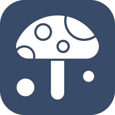  Vektör mantar Ico, vektör illüstrasyonu