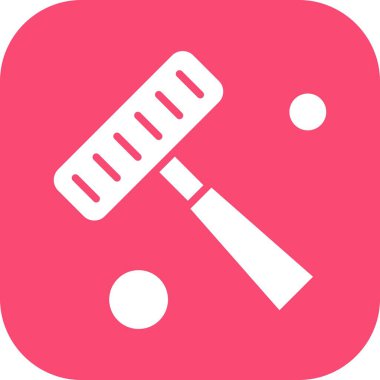 Vektör bahçesi tırmık simgesi, vektör illüstrasyonu