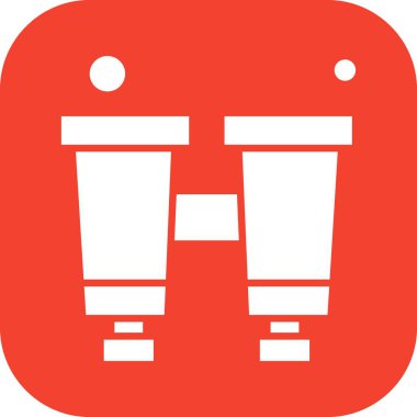 Vektör Binoküler Simgesi, vektör illüstrasyonu