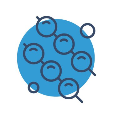 Vektör bbq Ico, vektör illüstrasyonu