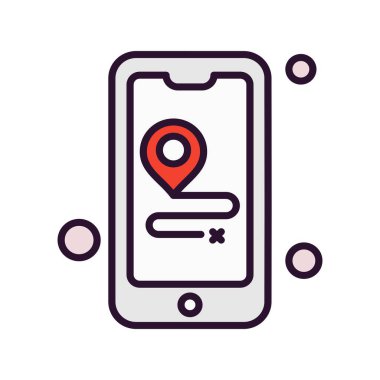 Vektör mobil ağ simgesi