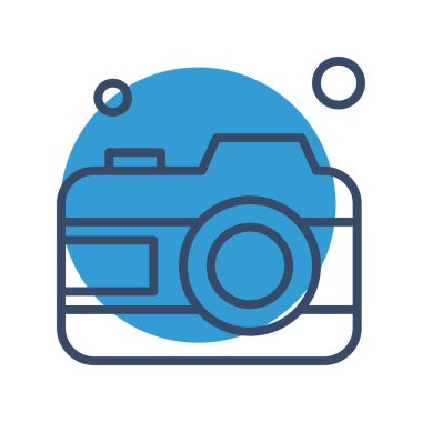 kamera simgesi vektör illüstrasyonu