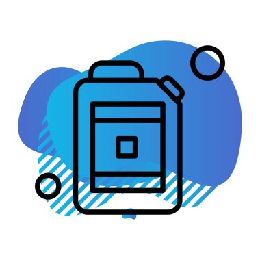 Vektör yakıt deposu Ico, vektör çizimi