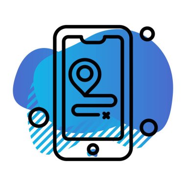 Vektör mobil ağ simgesi 