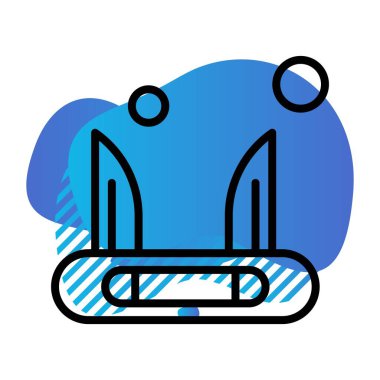  Vektör bıçağı Ico, vektör illüstrasyonu