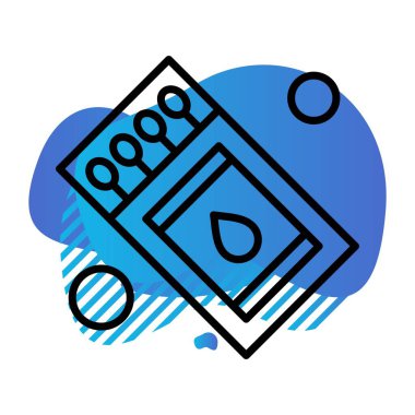 Vektör kibrit kutusu Ico, vektör illüstrasyonu