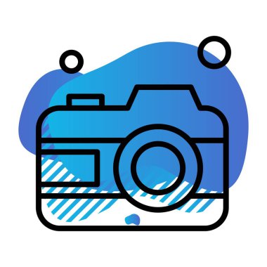 kamera simgesi vektör illüstrasyonu