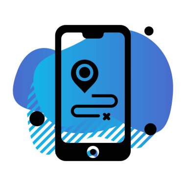 Vektör mobil ağ simgesi 