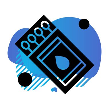 Vektör kibrit kutusu Ico, vektör illüstrasyonu